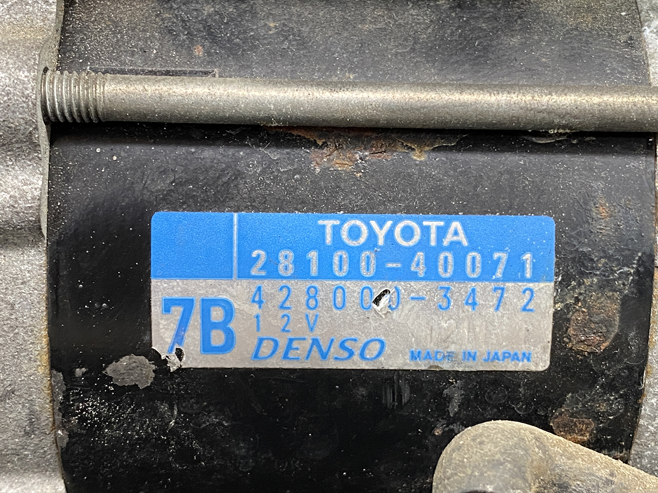 TOYOTA Genuine Starter Motor VITZ KSP90 KSP130 BELTA 28100-40071 / 428000-3472 - Image 2
