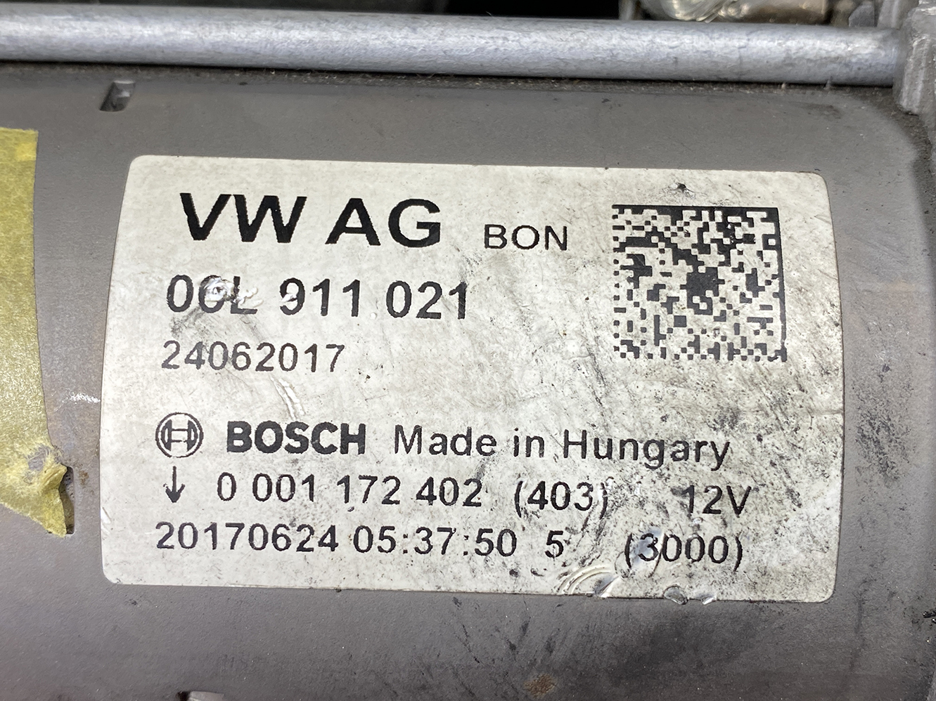 AUDI VW Genuine Starter Motor A4 A5 / 06L911021 BOSH - Image 2