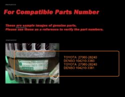 ADVANCE Alternator 27060-28240 A-D020 TOYOTA Alphard ANH10 ANH15