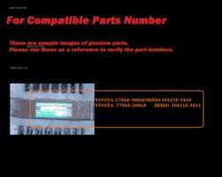 TOYOTA  27060-30060 DENSO 104210-3410 TOYOTA   27060-30060 DENSO  104210-3411