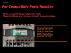 ADVANCE Alternator 27060-30210 A-D207 TOYOTA Hiace Land Cruiser Prado