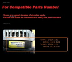 ADVANCE Alternator 27060-31151 A-D013 TOYOTA CROWN