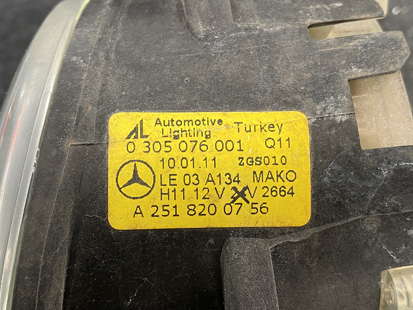A980_2 Mercedes-Benz Genuine FogLight AL A2518200756 Left Side x1 » 1.95 » JDM-PARTS NZ » JDM-PARTS NZ Mercedes-Benz Genuine FogLight AL A2518200756 Left Side x1 » JDM-PARTS NZ