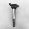 TOY-COIL-02258_1 TOYOTA / DAIHATSU Genuine IGNITION COIL / 19500-B2050 / KF Engine » NZ.95 » JDM-PARTS NZ » JDM-PARTS NZ Spark plug for an internal combustion engine photographed against a gray background, showing the metal shell and ceramic tip at the bottom. TOYOTA / DAIHATSU Genuine IGNITION COIL / 19500-B2050 / KF Engine » JDM-PARTS NZ