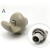 Close-up of a gray in-ear hearing aid component with ear mold on a white background. TOYOTA Genuine Sun Visor Clip / Holder #F » JDM-PARTS NZ