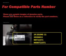 ADVANCE Starter Motor MITSUBISHI 1810A011 M0T21571 S-M086 Outlander Delica RVR Galant Lancer Evo