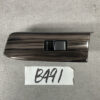 Woodgrain car interior panel with a single black window switch in the center. NISSAN ELGRAND E52 Genuine Right Rear Power Window Switch 25411 JD05A » JDM-PARTS NZ