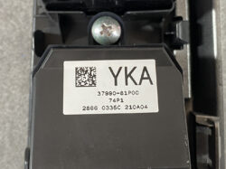 Label on a black electronic module with 'YKA', QR code, and serial numbers 37990-81P00 / 74P1 / 2866 0335C 210A04.