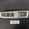 Interior car door panel with four power window switches, a window lock button, and a recessed door handle area on gray plastic. MITSUBISHI DELICA D5 Genuine Master Power Window Switch 8608A091 » JDM-PARTS NZ