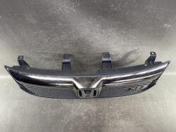 Front black Honda grille with chrome trim and RS badge, including mounting tabs, likely for a Civic/Accord front end.