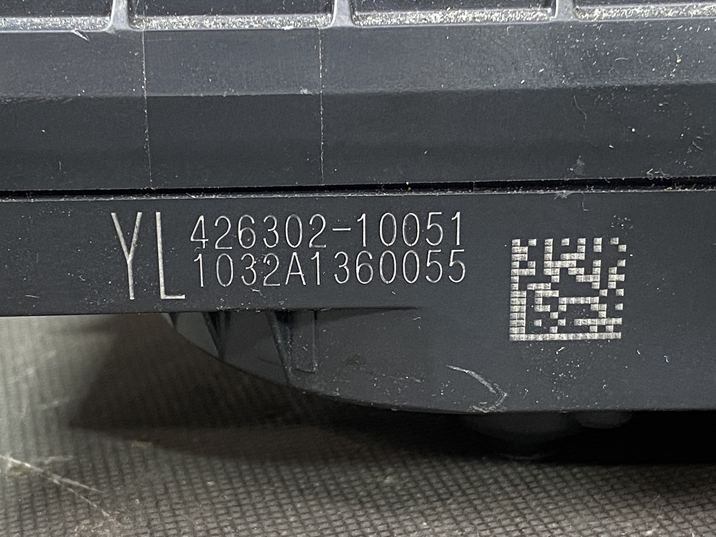 Suzuki Solio Mitsubishi Delica D:2 Genuine Power Slide Door Motor 79R0L Left Side 5 Black electronic module with white serial numbers 'YL 426302-10051 1032A1360055' and a small QR-like code tile on the right side