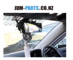 JDM Style 80s Wide angle Blue Curved Interior Rear Vision Mirror Universal fit 4